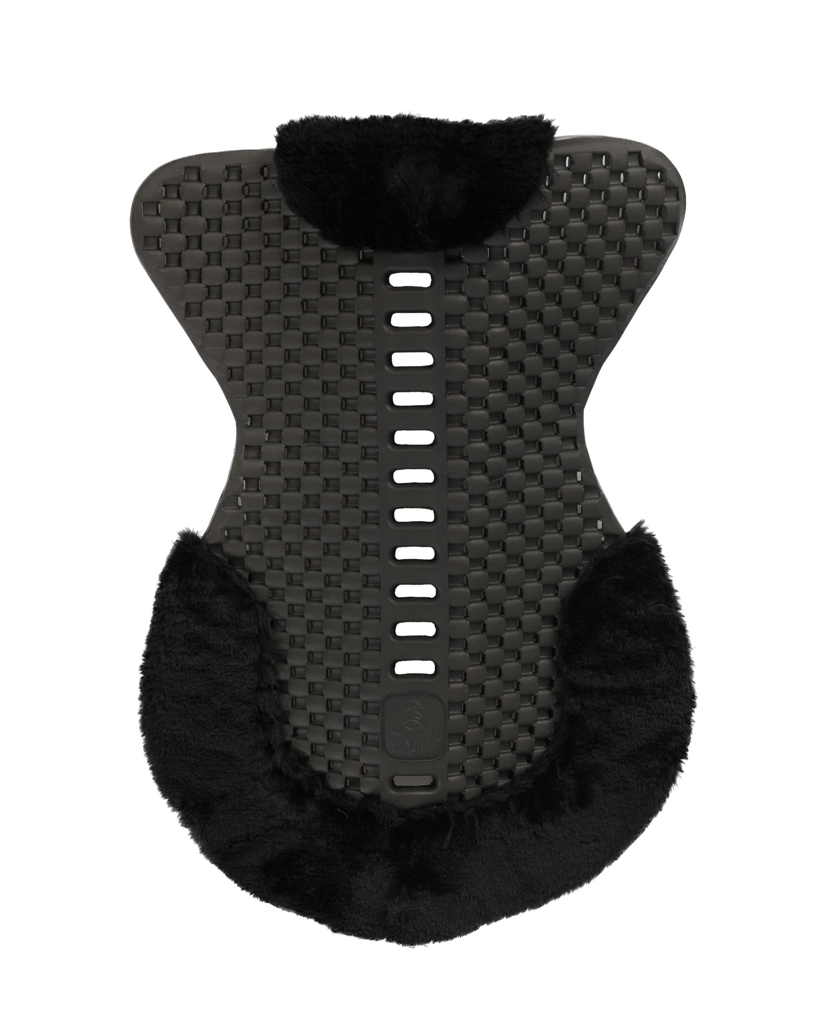 ACAVALLO Piuma Featherlight Pad, Cut Out, Eco-Wool, CHARCOAL / BLACK