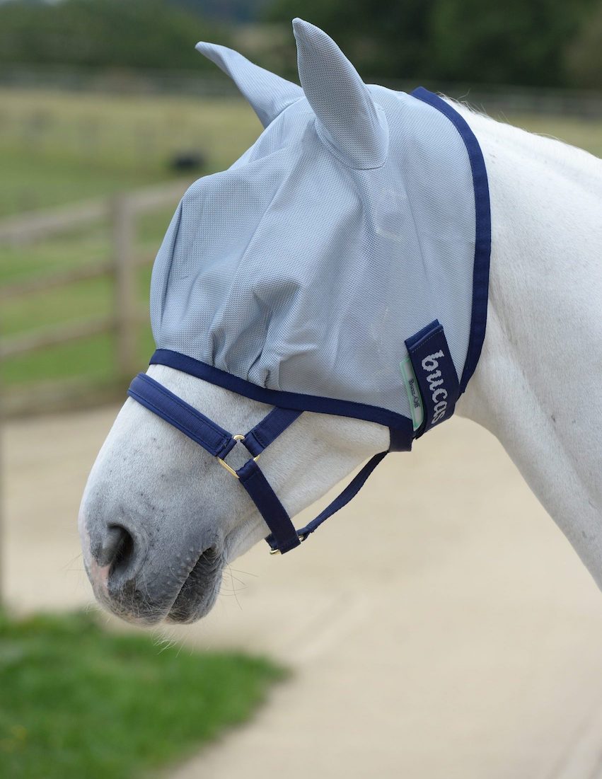 Bucas BUZZ-OFF Fly Mask - blue