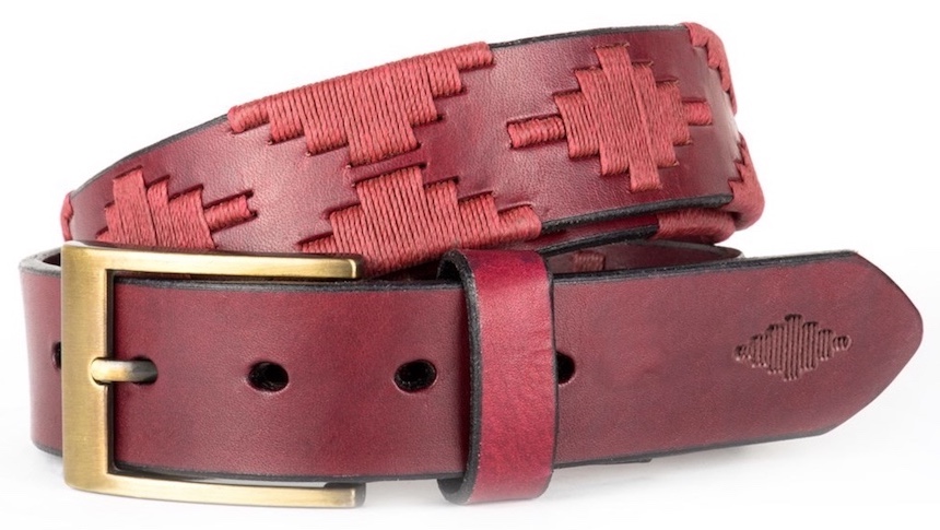 Pampeano Farbledergürtel VINO