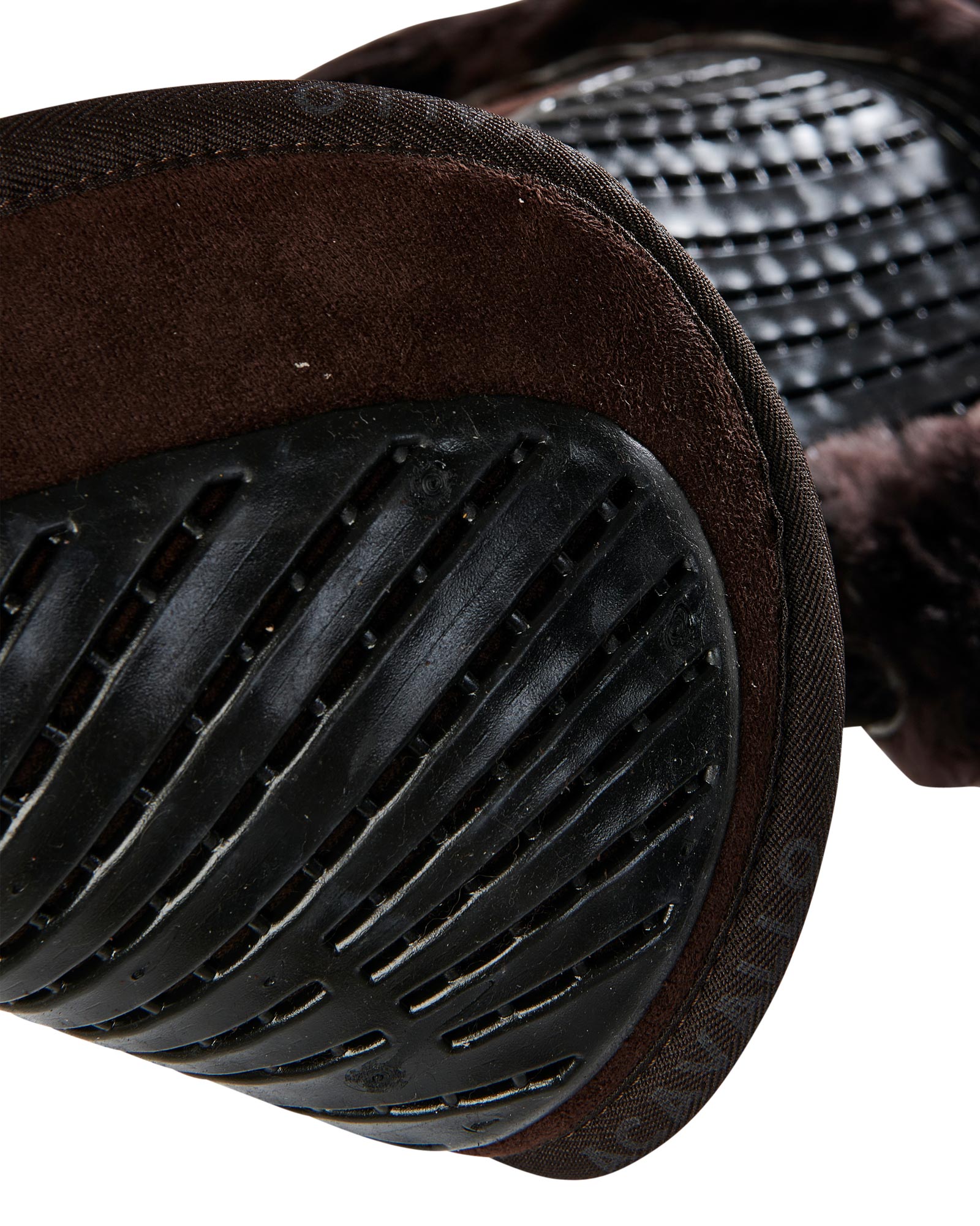 ACAVALLO Close Contact Twin Sided Gel Halfpad w/Sheepskin Edge - BROWN