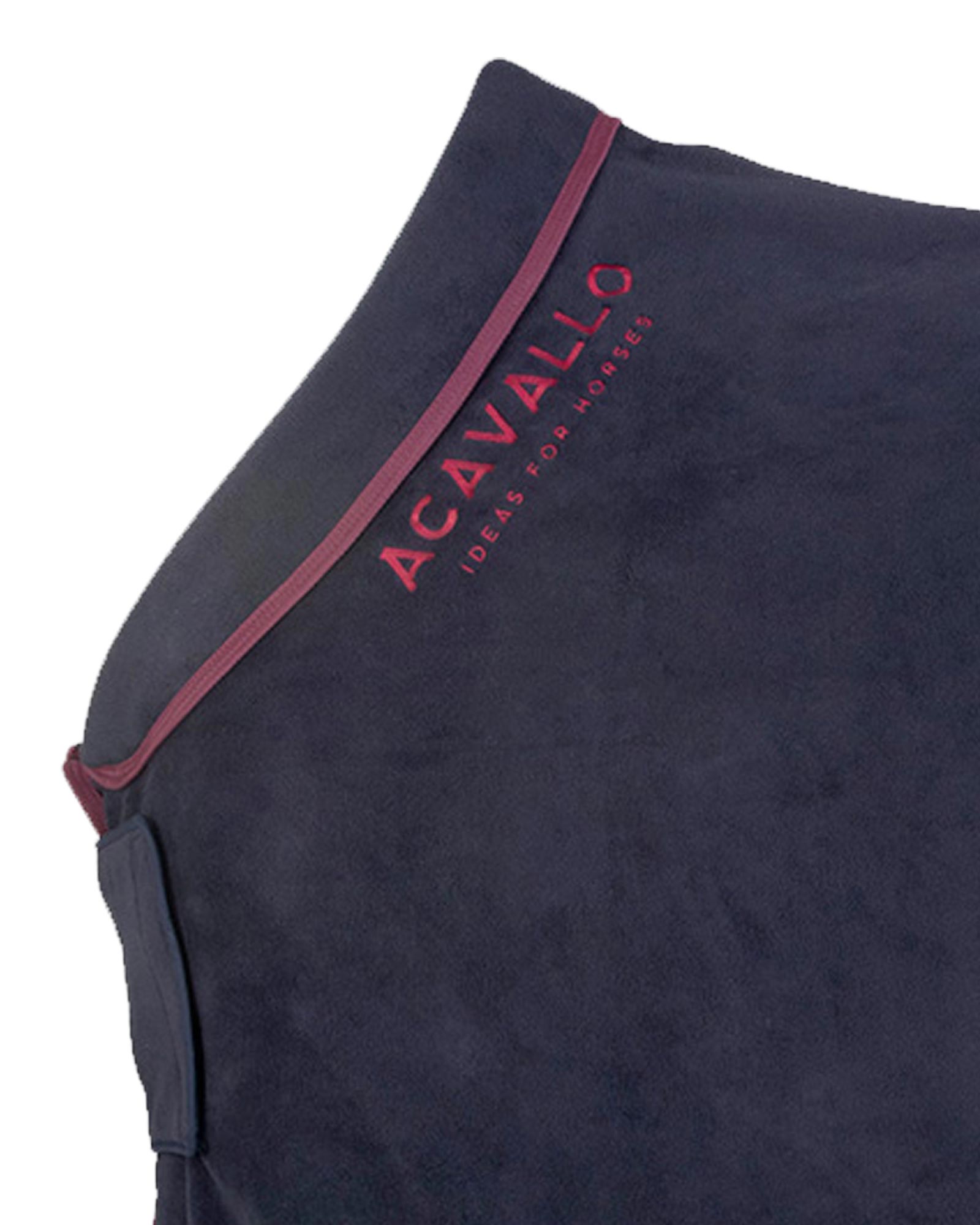 ACAVALLO Fleece-Abschwitzdecke (800g) mit gefüttertem Halsabschluss