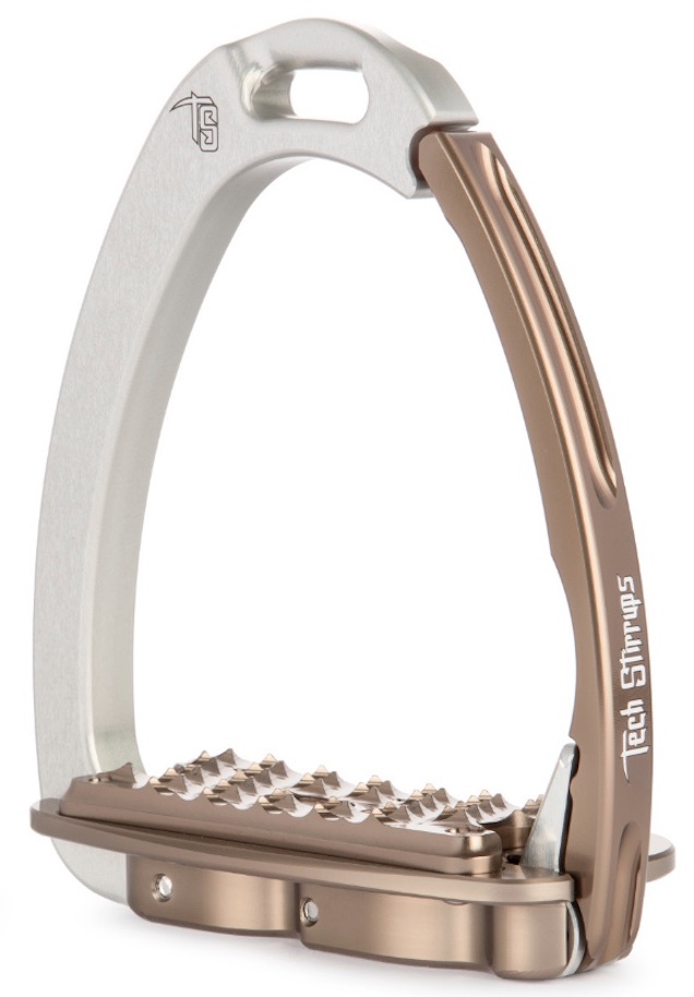 TechStirrups VENICE SLOPED EVO (Silver/Brown)
