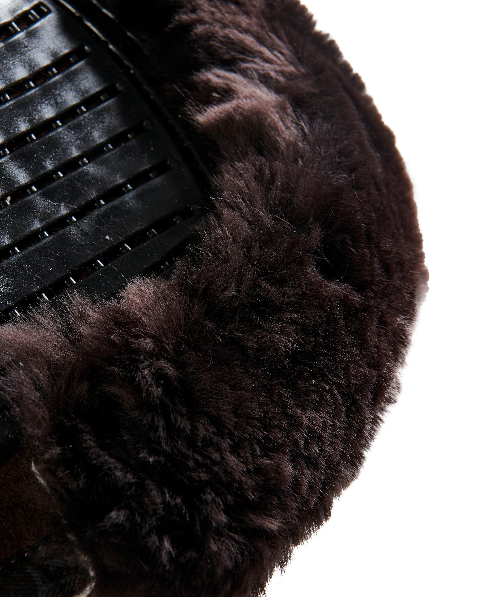 ACAVALLO Close Contact Twin Sided Gel Halfpad w/Sheepskin Edge - BROWN