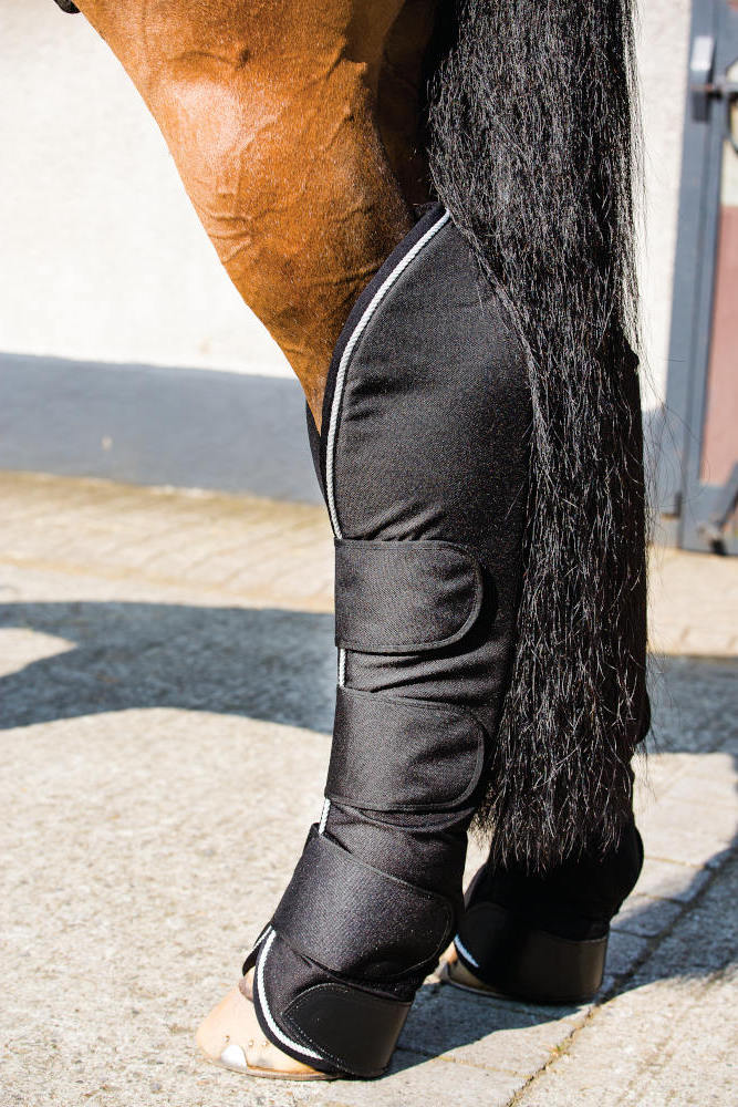 Horseware RAMBO Travel Boots (Black/Silver)