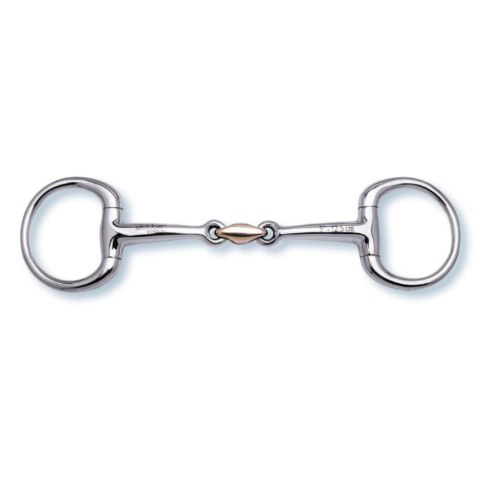 stübben SWEET COPPER Olivenkopf-Unterlegtrense, doppelt gebrochen