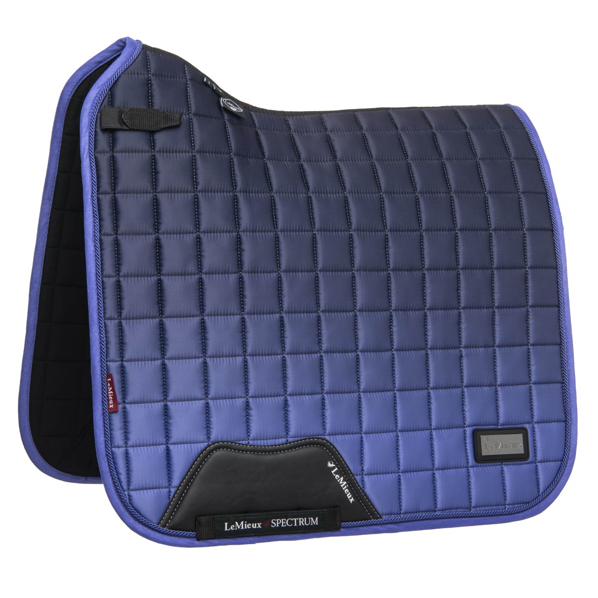 LMX SPECTRUM Satin Dressage Square NAVY BLUEBELL
