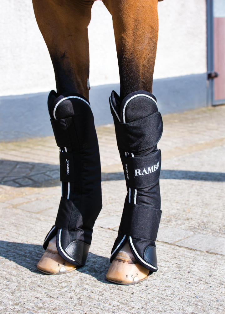 Horseware RAMBO Travel Boots (Black/Silver)