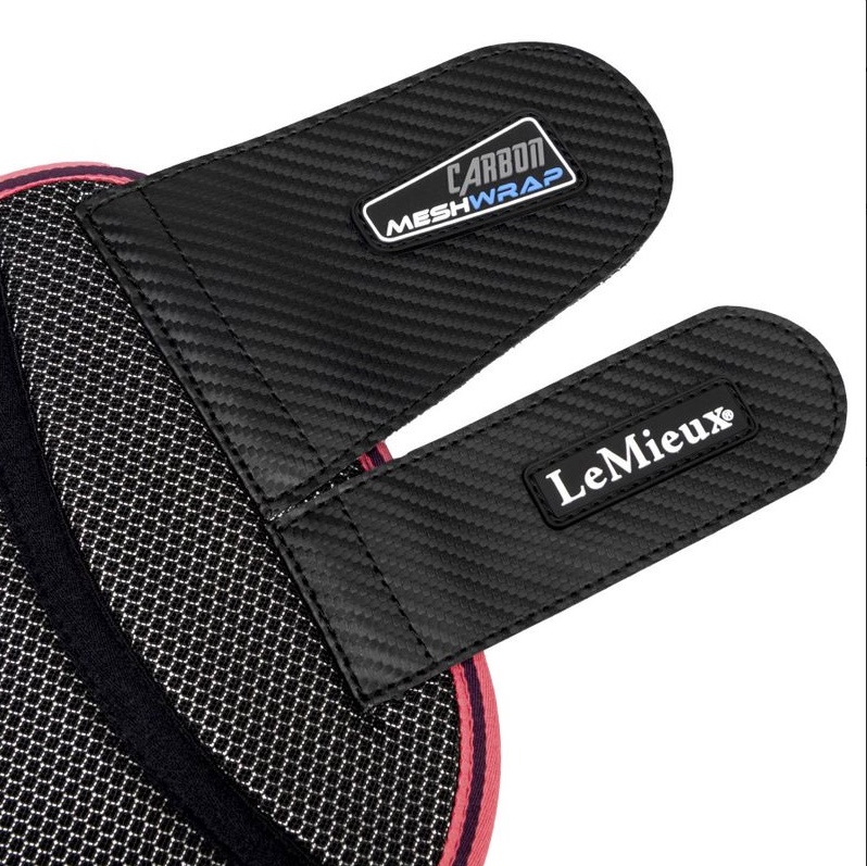 LMX Carbon Mesh Wrap Boots BLACK / PAPAYA