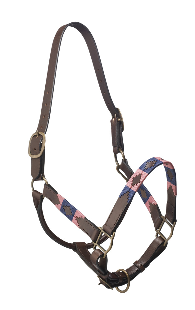 Pampeano Lederhalfter (Navy/Pink)