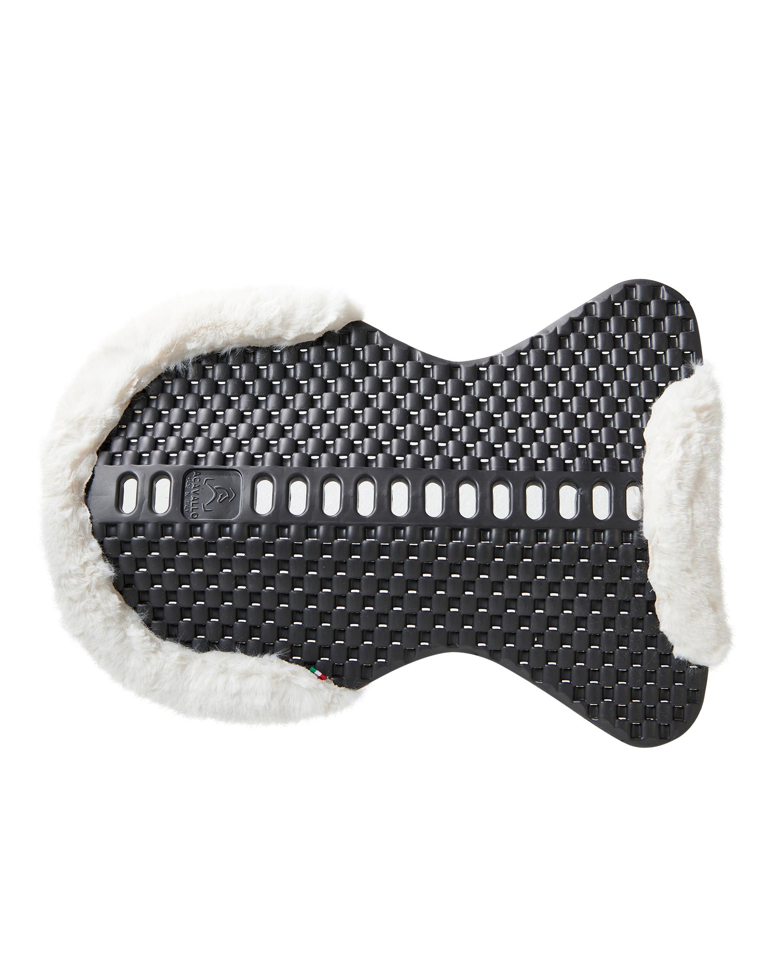 ACAVALLO Piuma Featherlight Pad, Cut Out, Eco-Wool, CHARCOAL / NATURAL