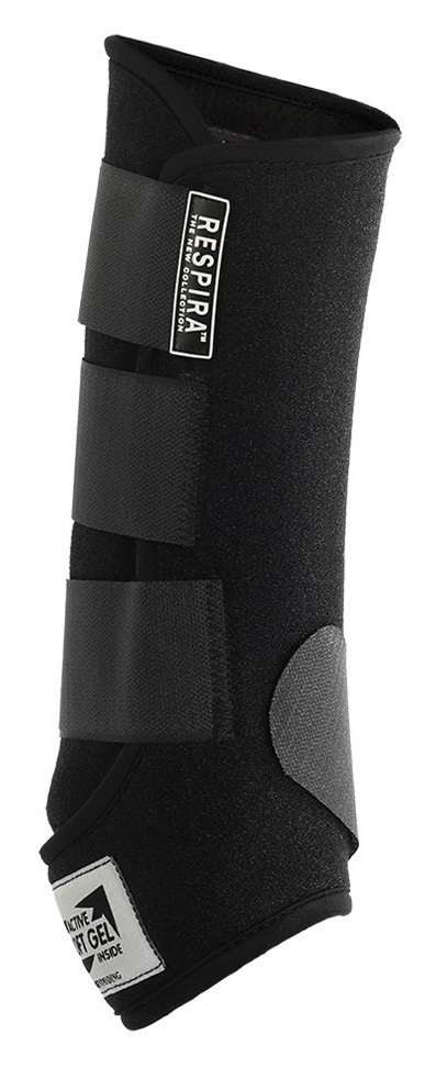 ACAVALLO Respira Neopren Gamaschen mit Gel (Vorderbeine) - BLACK