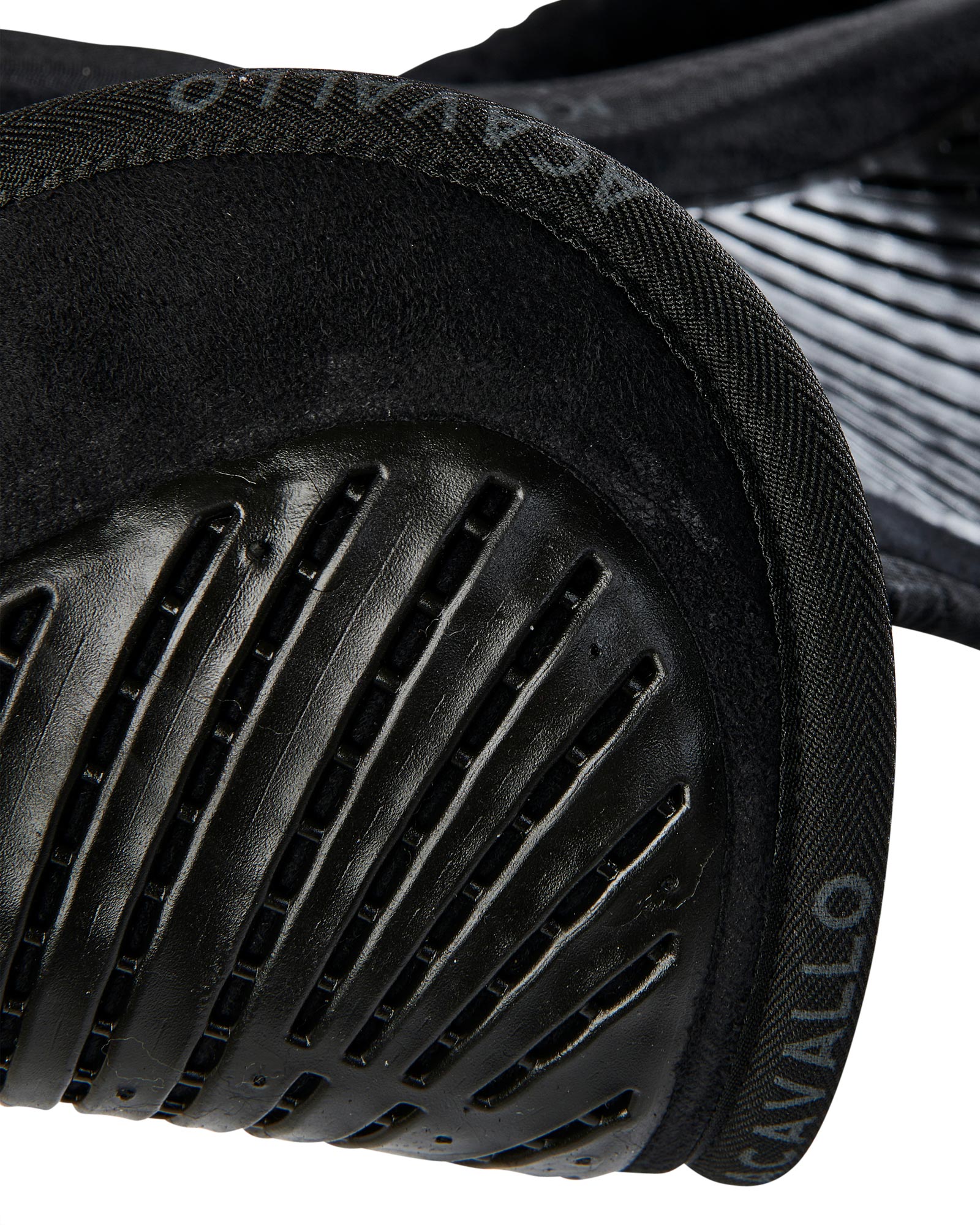 ACAVALLO Close Contact Twin Sided Gel Halfpad w/Sheepskin Edge - BLACK