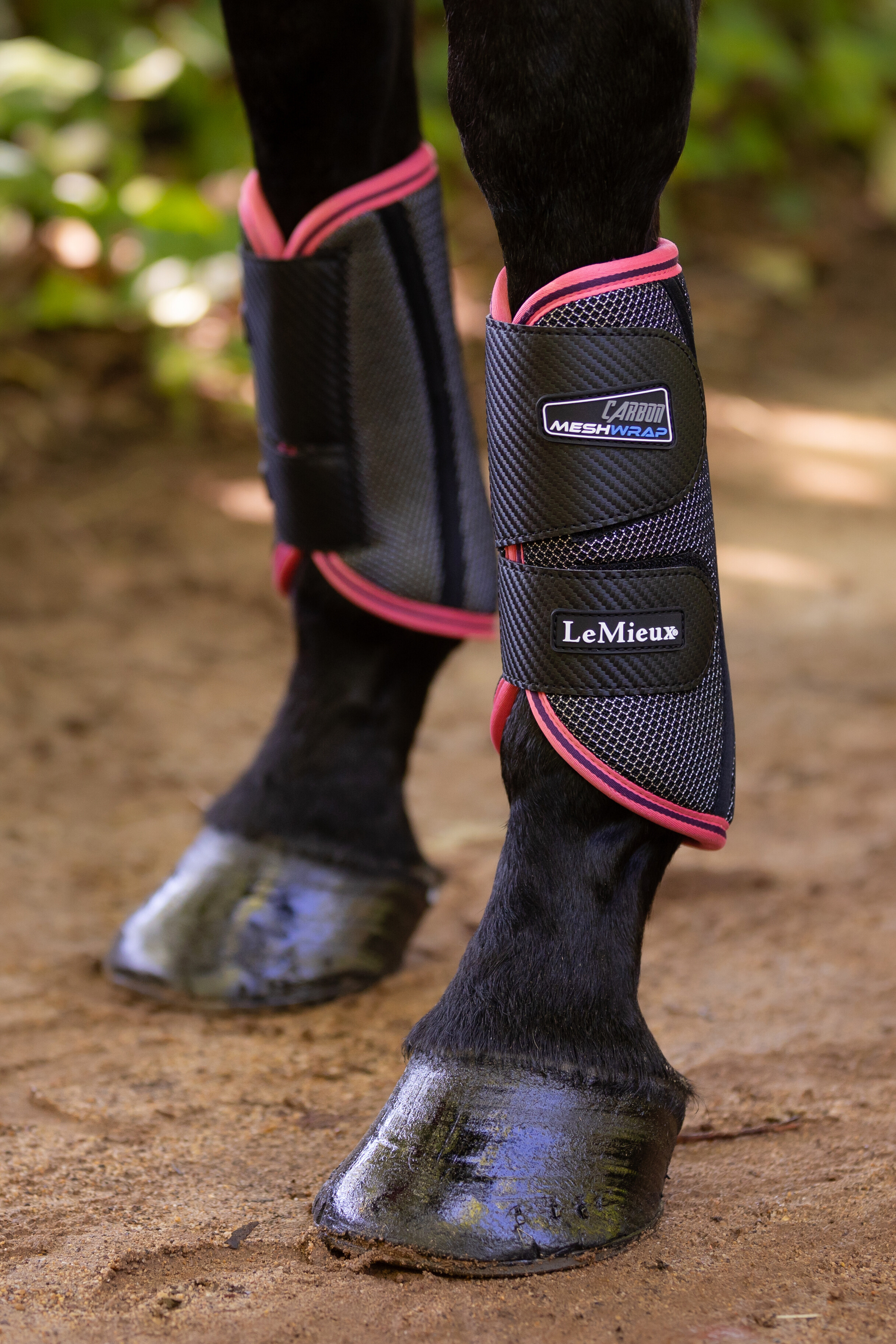 LMX Carbon Mesh Wrap Boots BLACK / PAPAYA