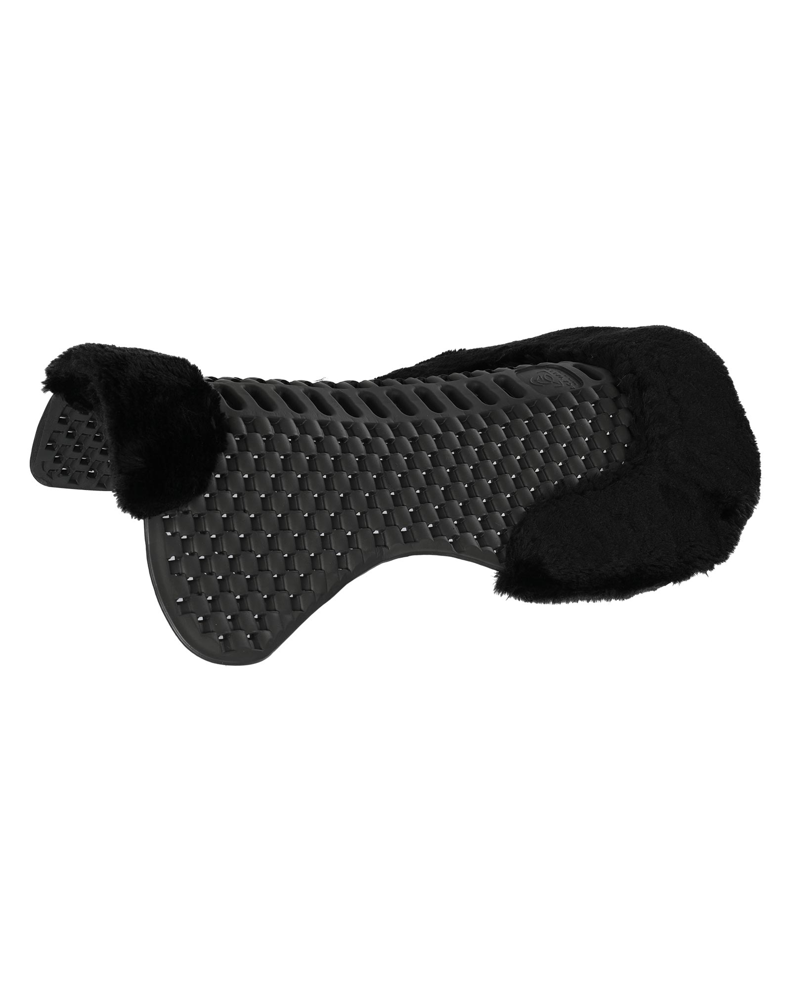 ACAVALLO Piuma Featherlight Pad, Cut Out, Eco-Wool, CHARCOAL / BLACK