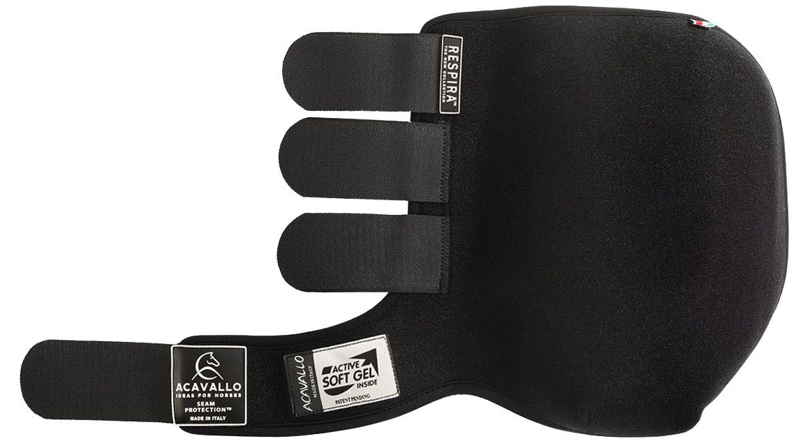 ACAVALLO Respira Neopren Gamaschen mit Gel (Vorderbeine) - BLACK